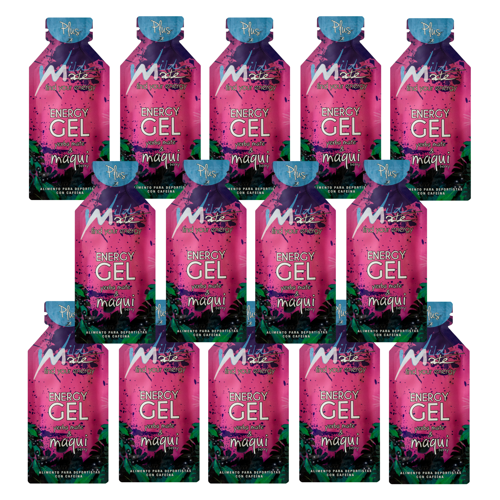 Wildmate Maqui Energy Gel Plus – 14 Pack | Caffeine for Every Training Day