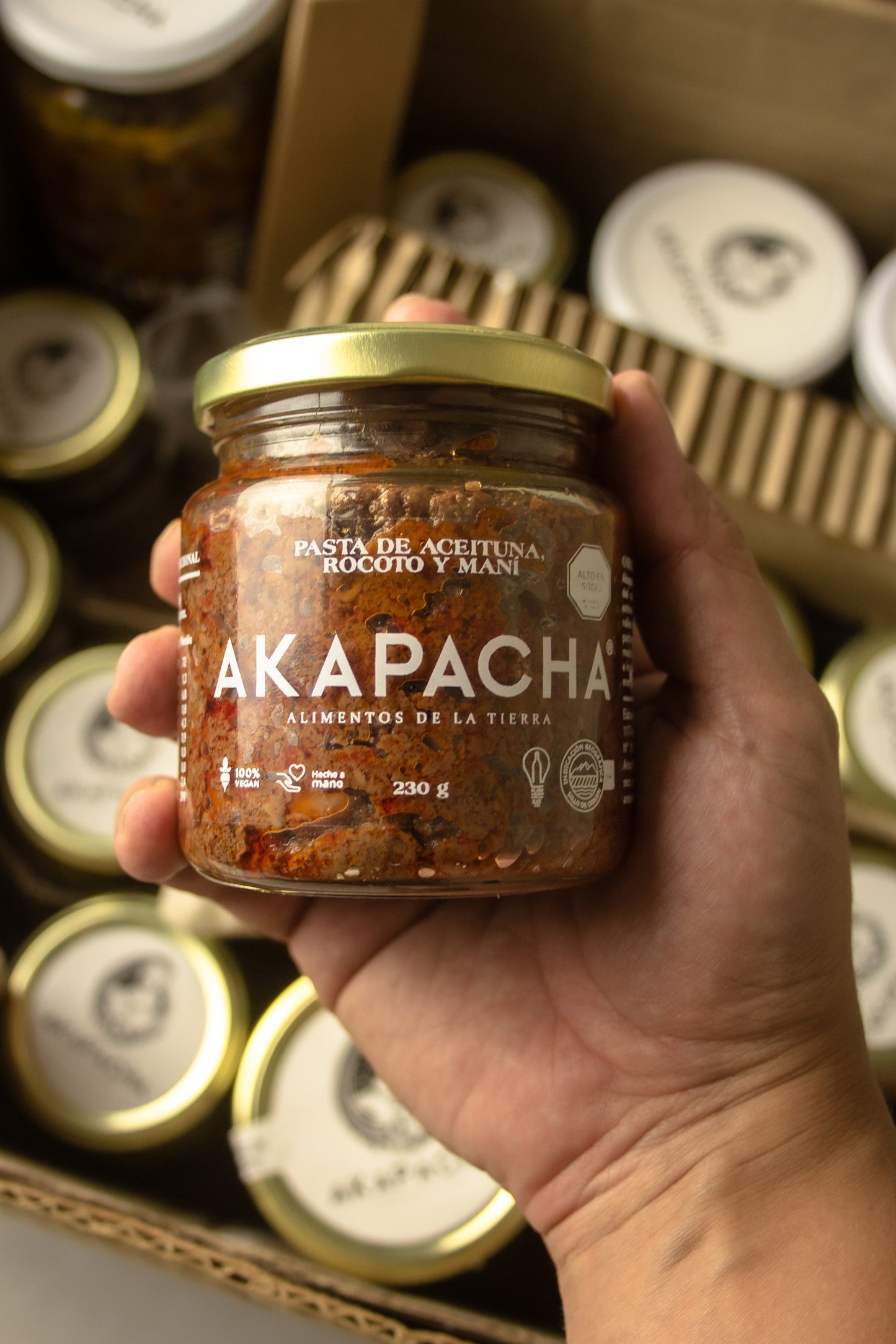 Olive Spread with Rocoto Pepper & Peanuts – spicy vegan tapenade made in Chile with Azapa olives and Bolivian rocoto chili