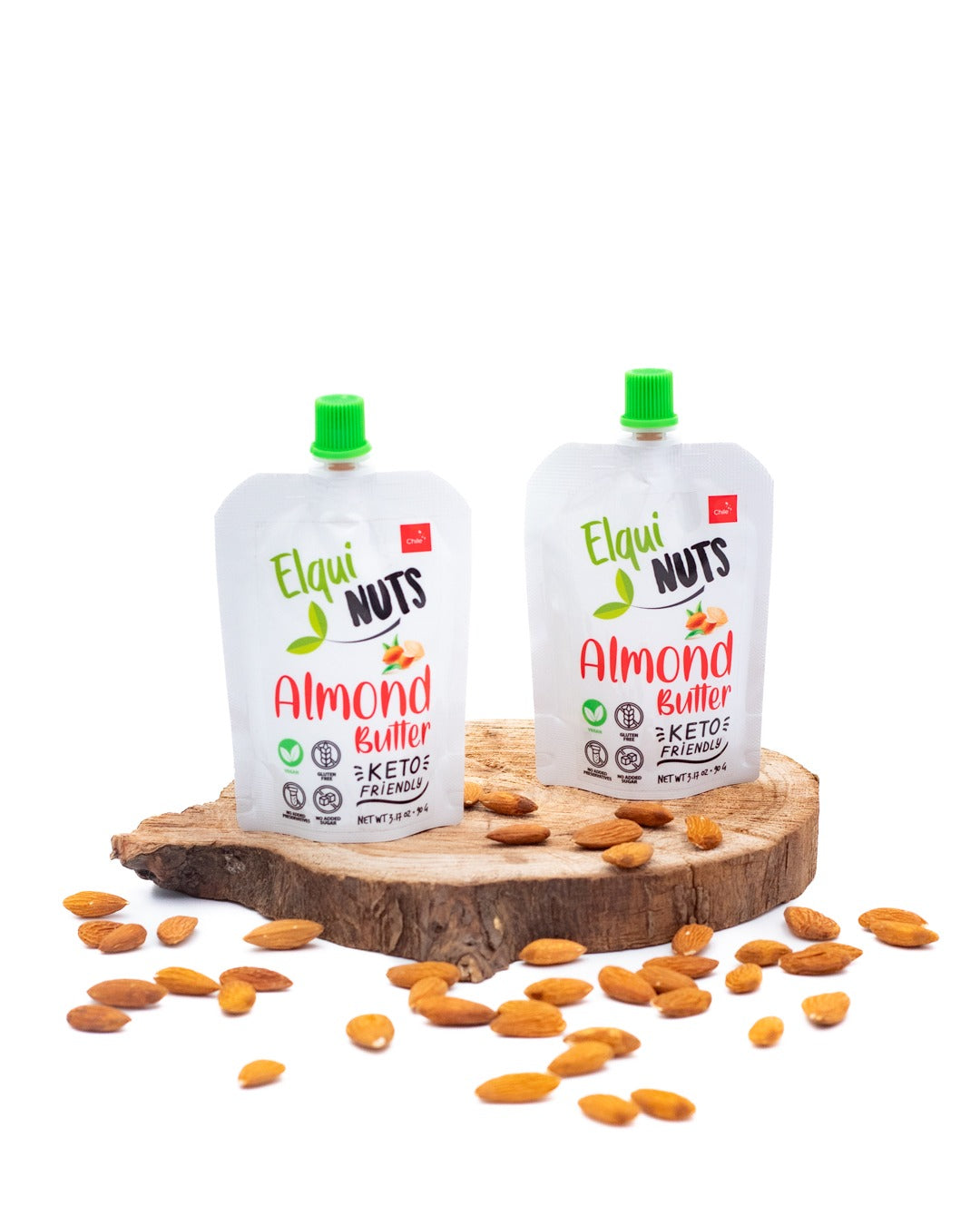 Elqui Nuts Almond Butter 2-pack – 100% Roasted Almonds Pouch