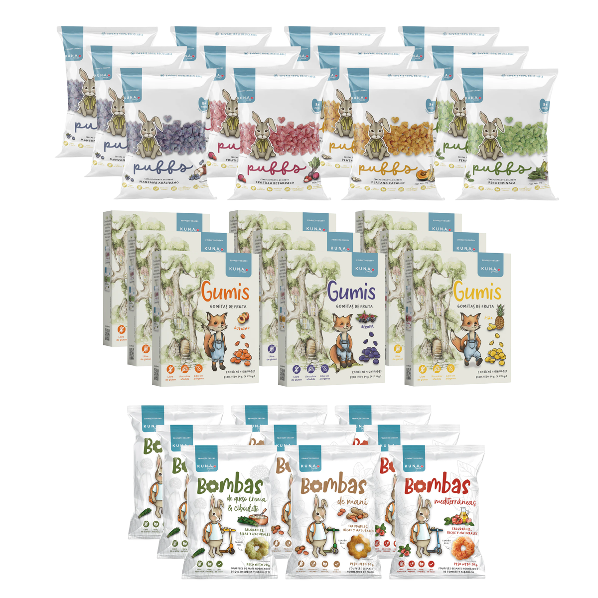 Kuna Foods School Lunchbox Variety Pack – 30-Count Mega Mix