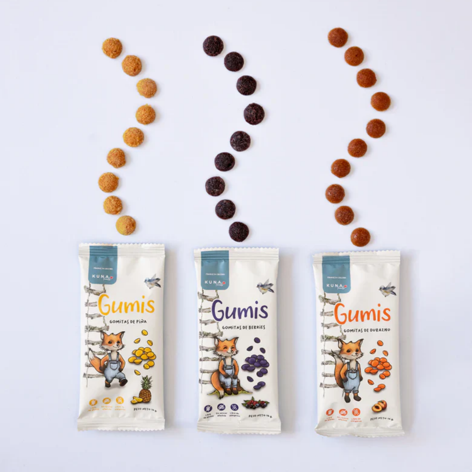 Kuna Foods Real Fruit Gumis Sampler – Try All 3 Flavors
