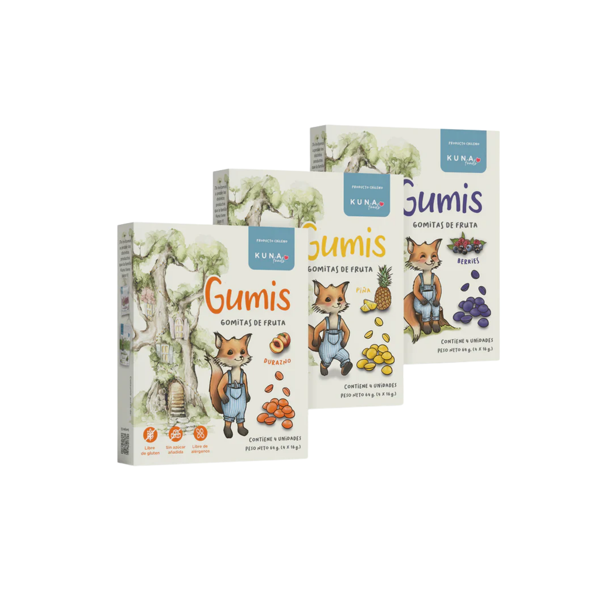 Kuna Foods Real Fruit Gumis Sampler – Try All 3 Flavors
