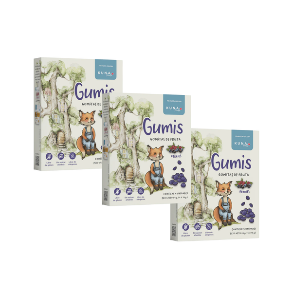 Kuna Foods Real Fruit Gumis – 3-Count | Berries