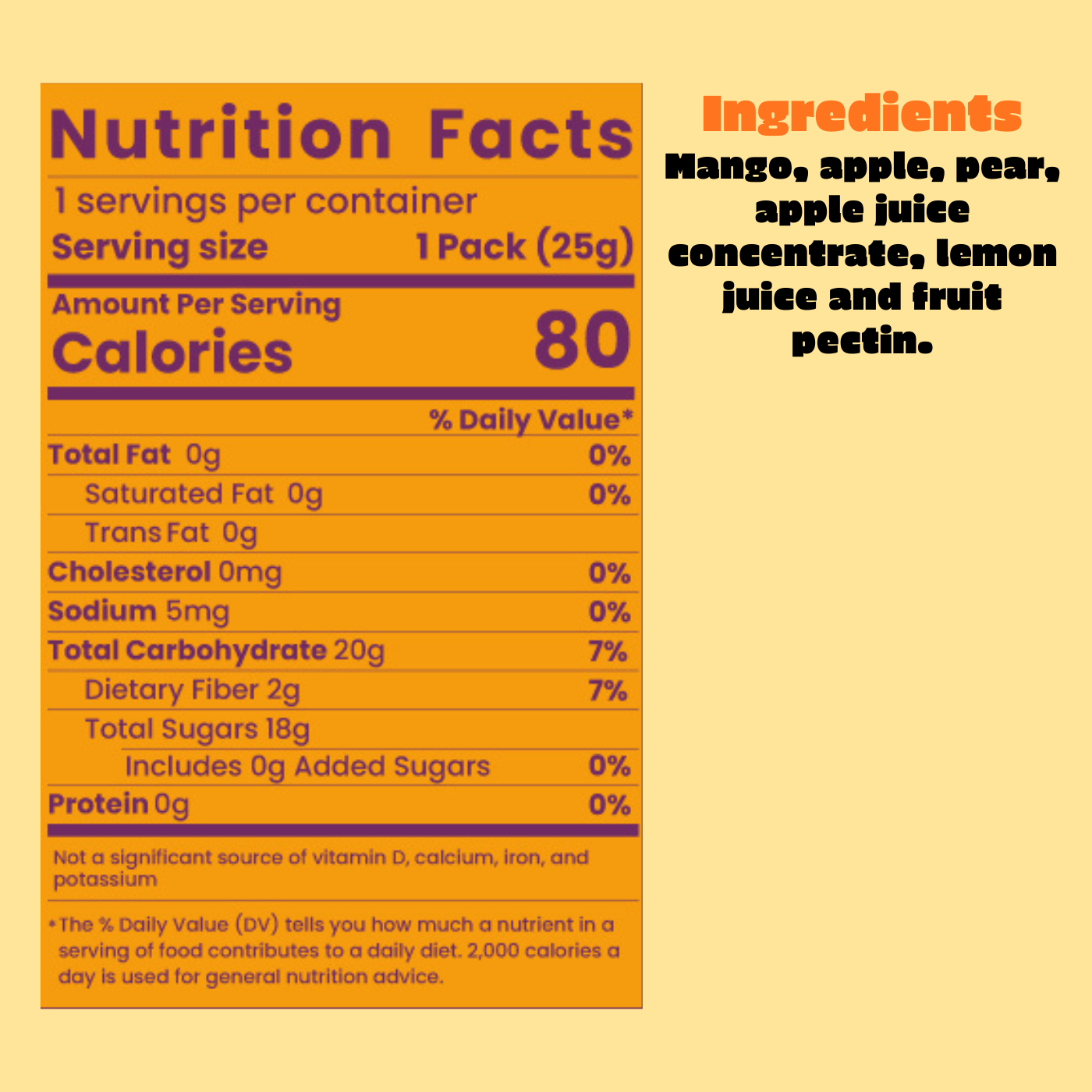 Bigu Snacks Mango Fruit Rolls Two-Week Pack – 14 Count | Lunchbox Stock-Up
