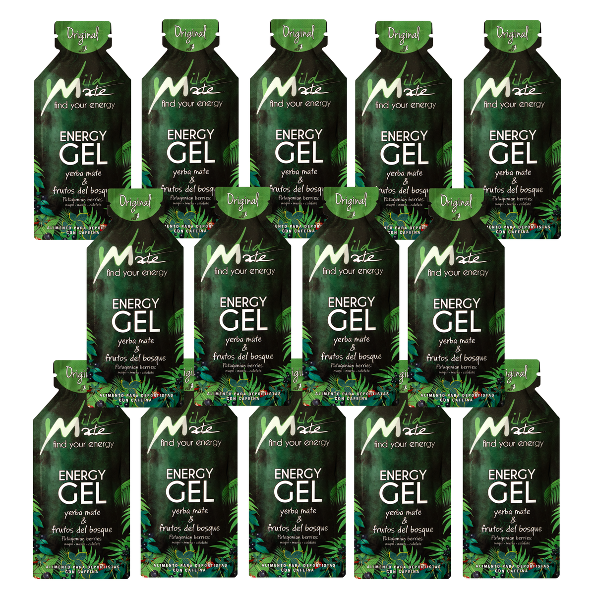 Wildmate Patagonian Berries Energy Gel Original – 14 Pack | Two-Week Training Fuel