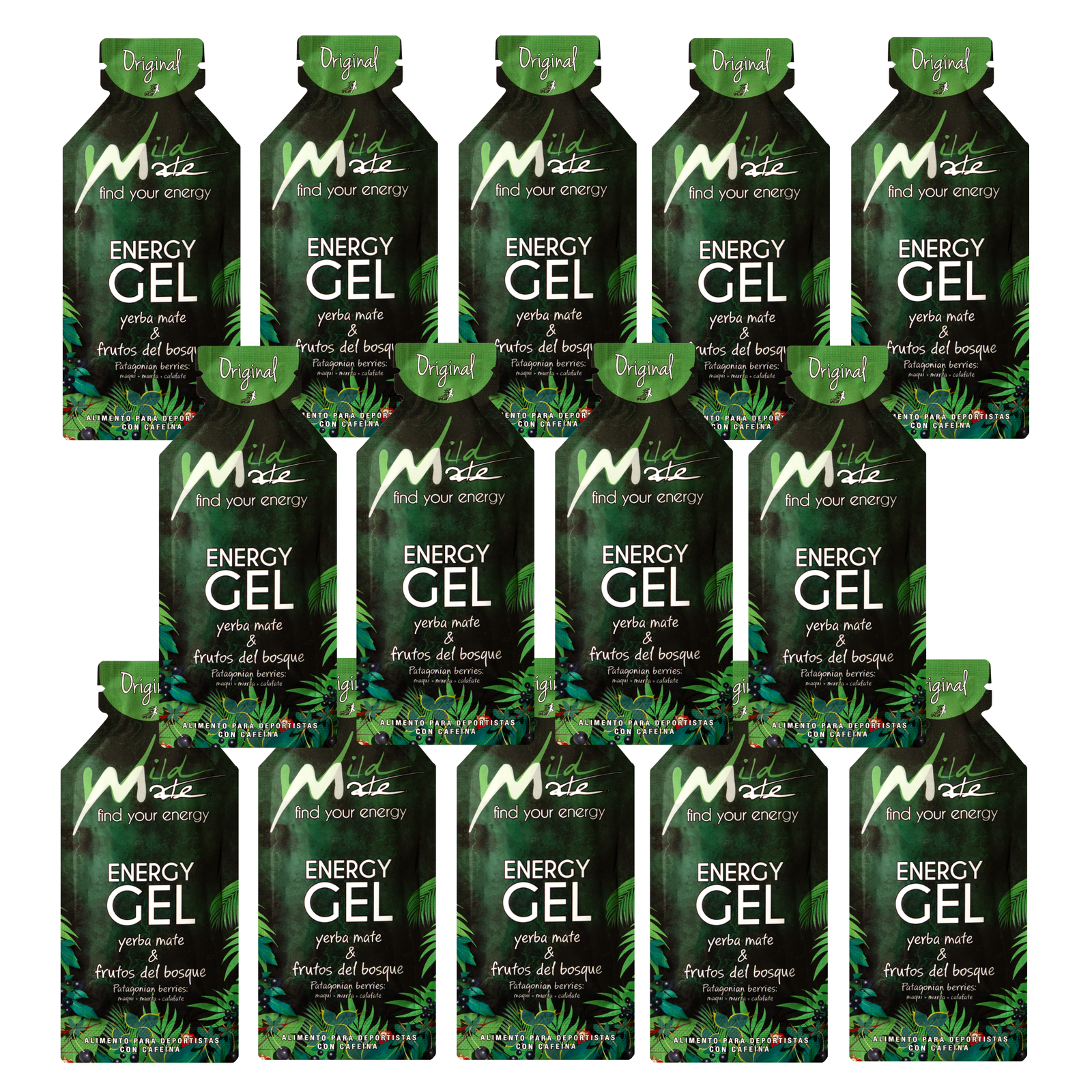 Wildmate Patagonian Berries Energy Gel Original – 14 Pack | Two-Week Training Fuel