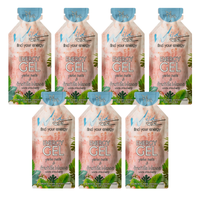 Wildmate White Strawberry Energy Gel Plus – 7 Pack | Yerba Mate Caffeine Boost