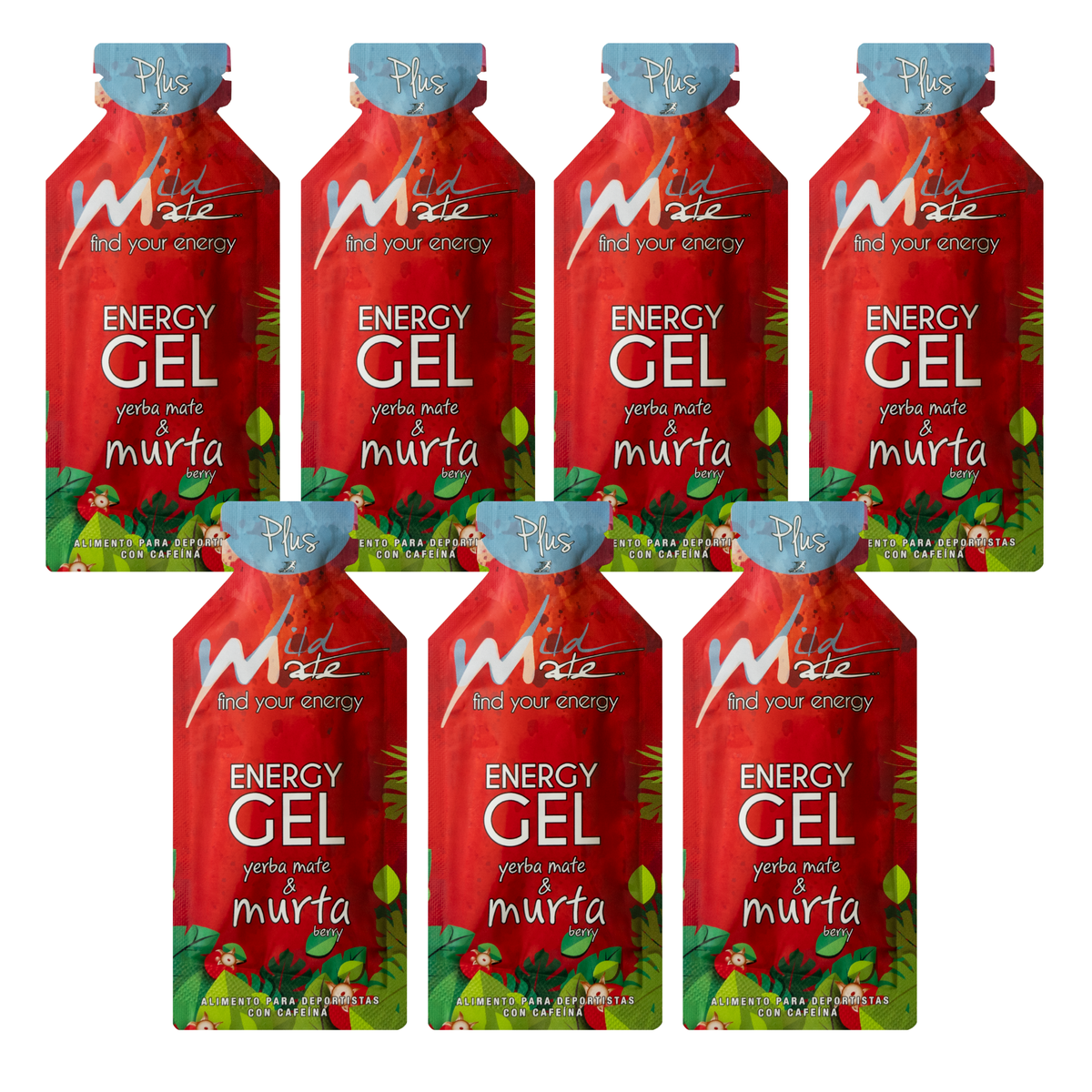 Wildmate Murta Energy Gel Plus – 7 Pack | Yerba Mate Caffeine Boost