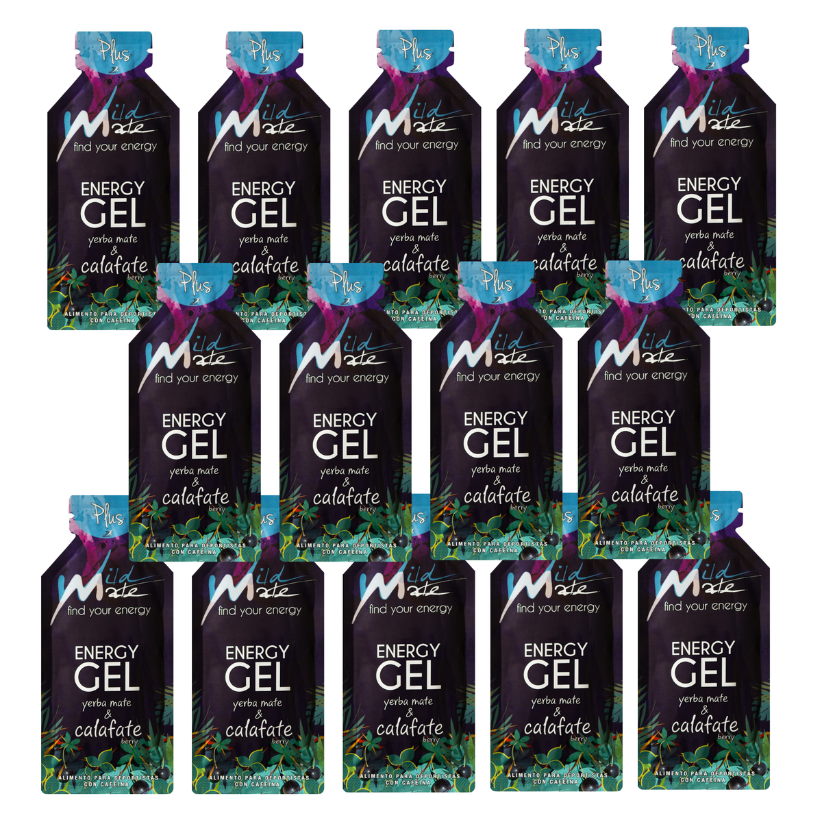Wildmate Calafate Energy Gel Plus – 14 Pack | Caffeine for Every Training Day