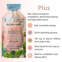 Wildmate White Strawberry Energy Gel Plus – 14 Pack | Caffeine for Every Training Day