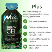 Wildmate Patagonian Berries Energy Gel Plus – 14 Pack | Caffeine for Every Training Day