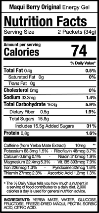 Energy Gel Original – Natural Yerba Mate Energy