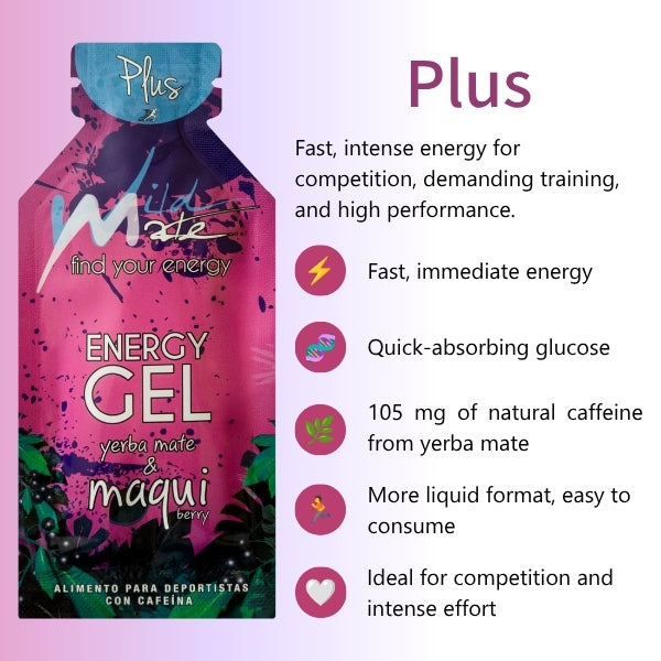 Wildmate Maqui Energy Gel Plus – 7 Pack | Yerba Mate Caffeine Boost