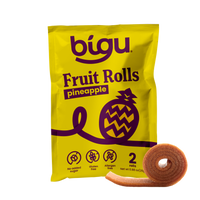 Bigu Pineapple Fruit Roll – 100% pineapple snack with no added sugar, gluten-free and vegan.