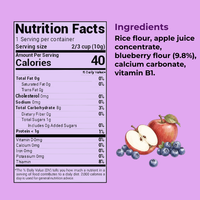 Kuna Foods Real Fruit & Veggie Rice Puffs – 12-Count | Apple & Blueberry