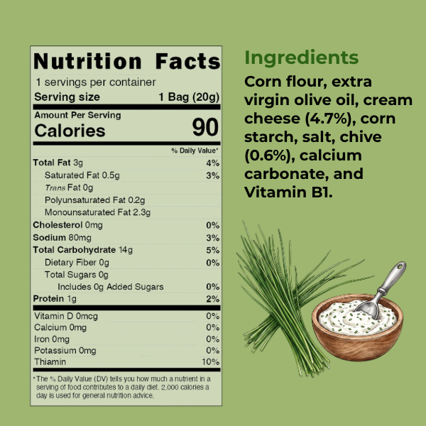 Kuna Foods Baked Corn Bombas – 12-Count | Cream Cheese & Chive