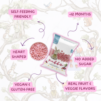 Kuna Foods Real Fruit & Veggie Rice Puffs – 12-Count | Strawberry & Beet