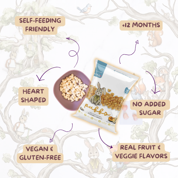 Kuna Foods Real Fruit & Veggie Rice Puffs – 12-Count | Banana & Butternut Squash
