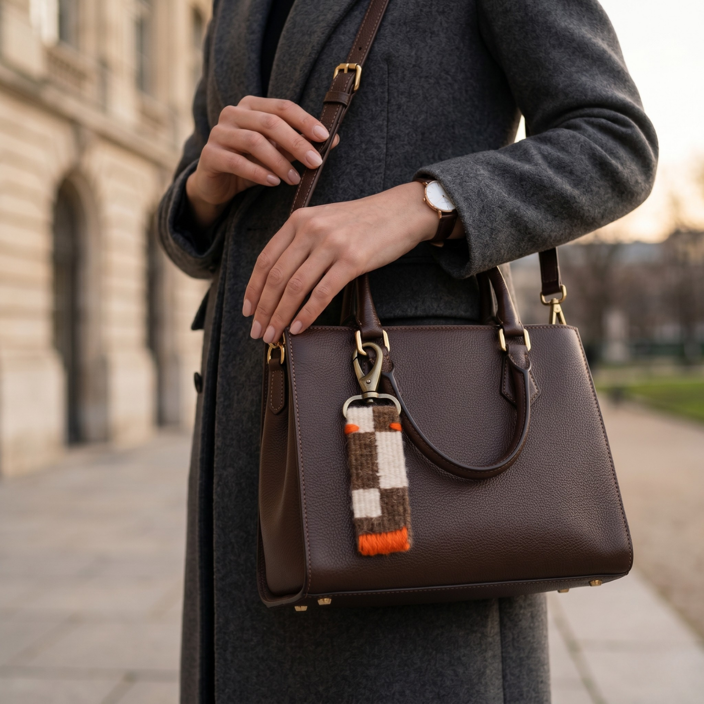 Lickanantay Handwoven Heritage Keychain – Atacama Desert Edition