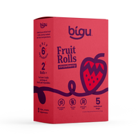 Strawberry Fruit Rolls 5-Pack - Natural Vegan Snack for Kids & Adults